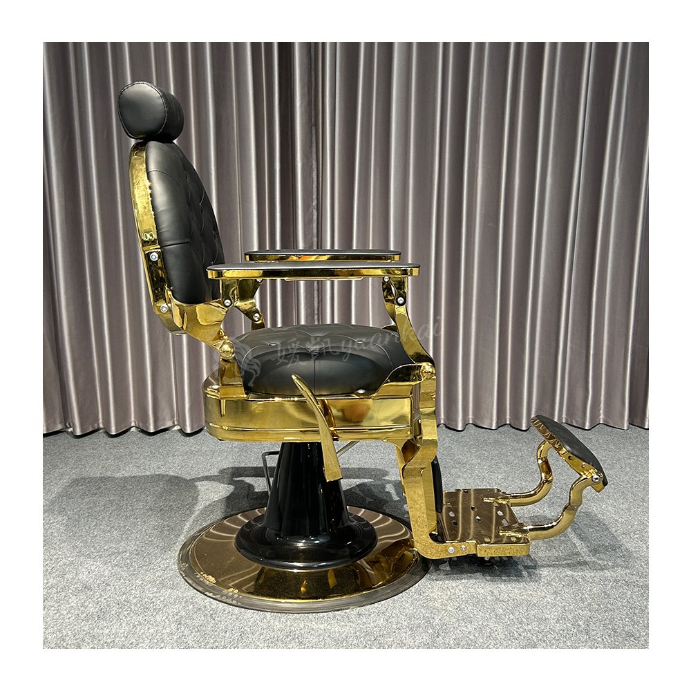 Vintage Men's Oil Head Chair Barber Shop Special Hair Salon Shaving Can Rise and Drop Barber Chair