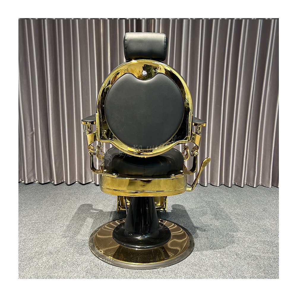Vintage Men's Oil Head Chair Barber Shop Special Hair Salon Shaving Can Rise and Drop Barber Chair