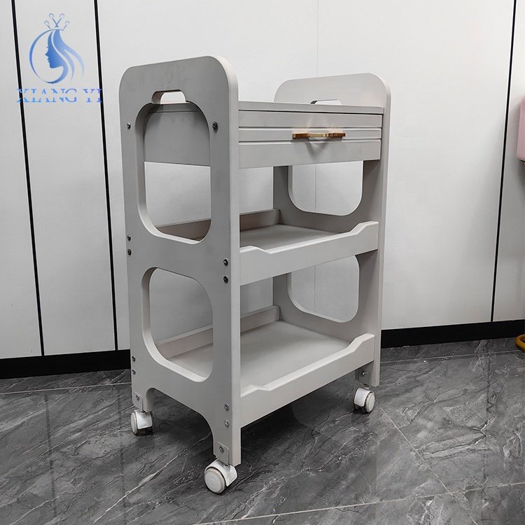 Beauty hair salon furniture barber Storage hand carts barbershop hairdressing trolley