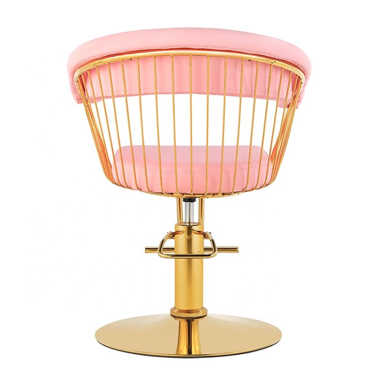 Pink Cute Hair Styling Chair Hydraulic Furniture Salon Barber Chair Hair Salon Equipment