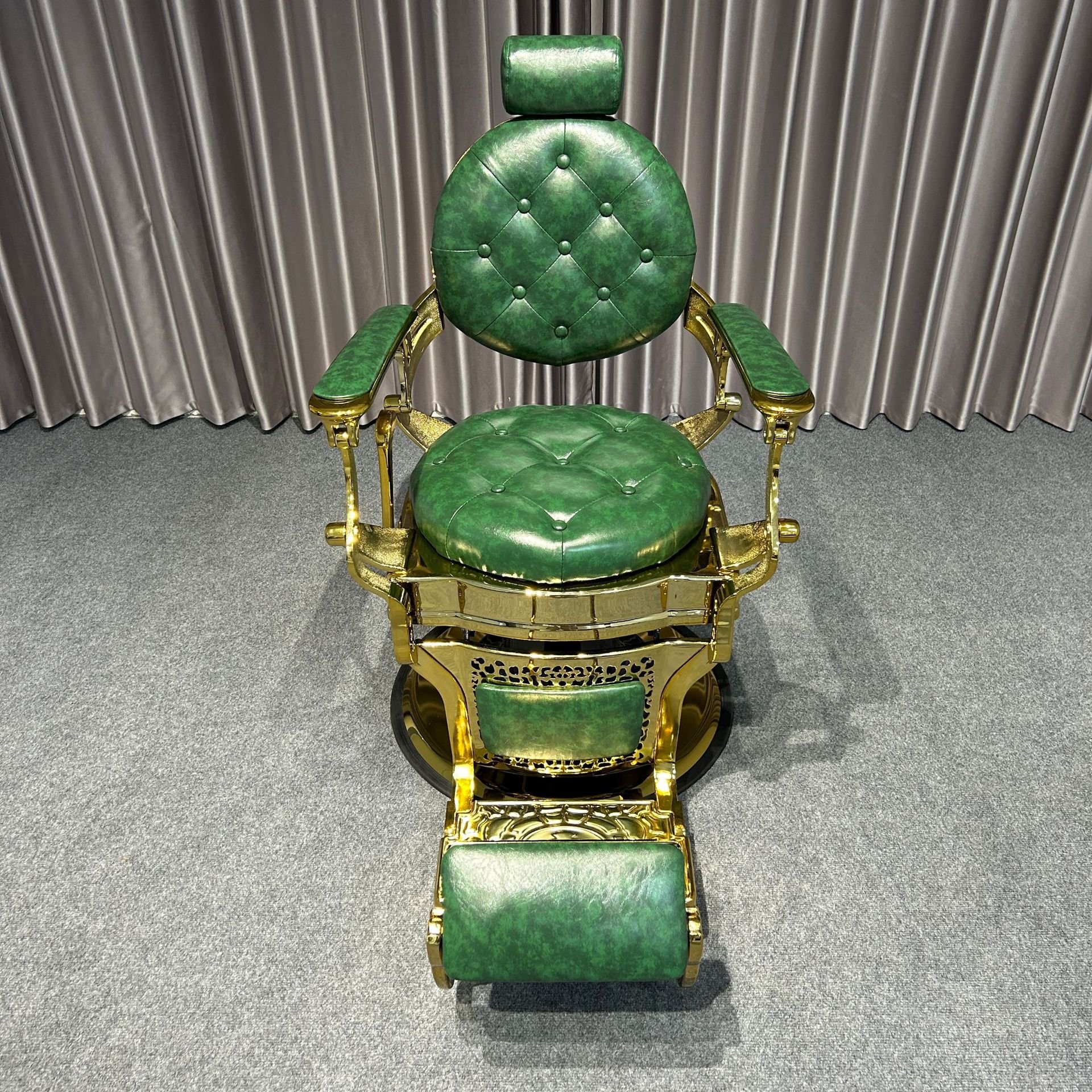 Successor factory price barber antique used cheap salon chairs gold and black hydraulic salon chair beauty salon furniture set