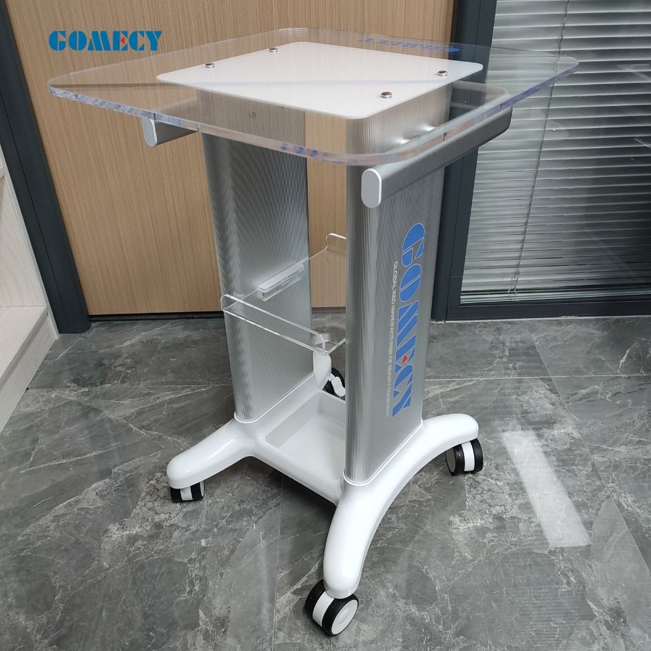 Hot Selling Spa Salon Beauty Instrument Shelf Standing Trolley With Wheel For Beauty Machine Use