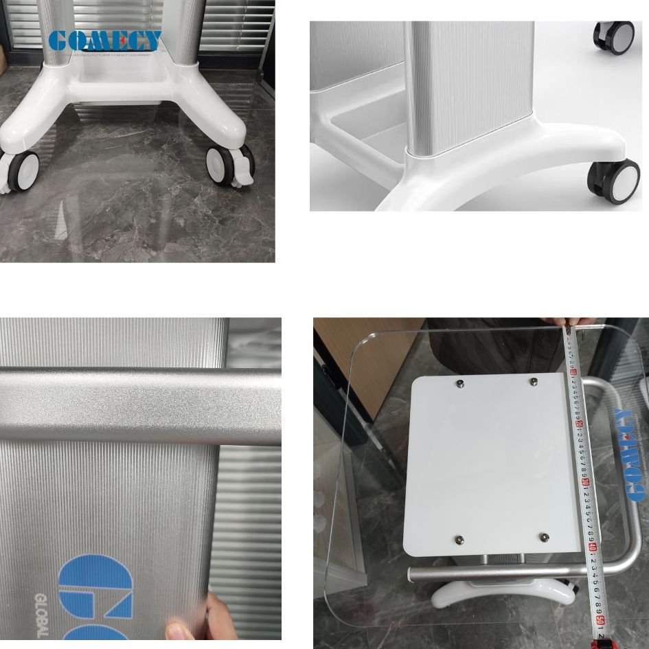 Hot Selling Spa Salon Beauty Instrument Shelf Standing Trolley With Wheel For Beauty Machine Use