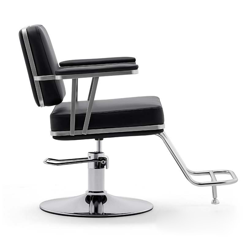 Hair salon furniture armchair Swivel up and down stainless steel metal barber chair