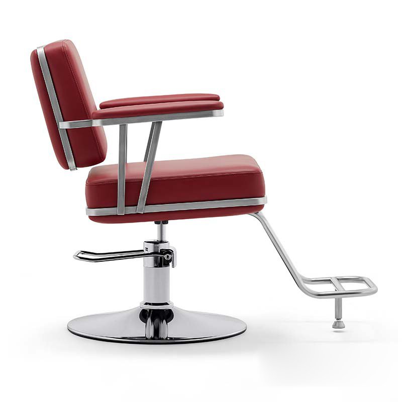 Hair salon furniture armchair Swivel up and down stainless steel metal barber chair