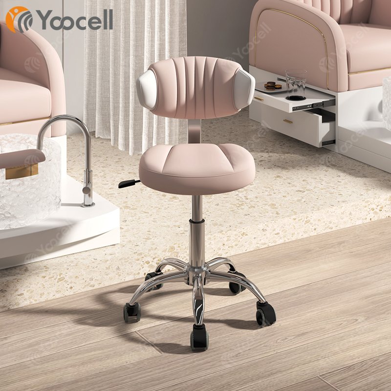 Yoocell new saddle doctor dentist salon stool high density foam barber chair office chair nail salon pedicure stool
