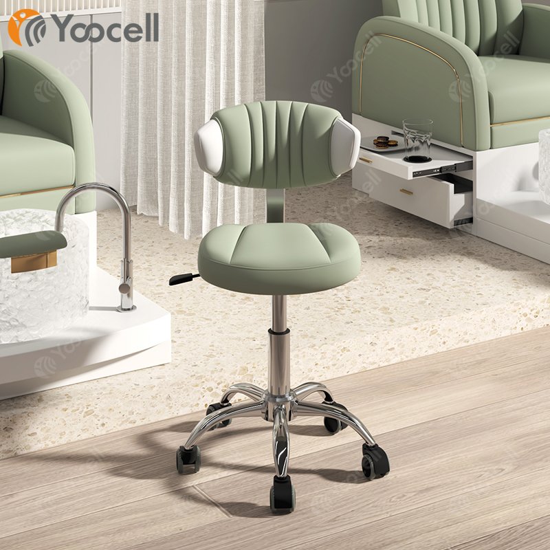 Yoocell new saddle doctor dentist salon stool high density foam barber chair office chair nail salon pedicure stool