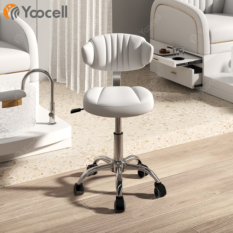 Yoocell new saddle doctor dentist salon stool high density foam barber chair office chair nail salon pedicure stool