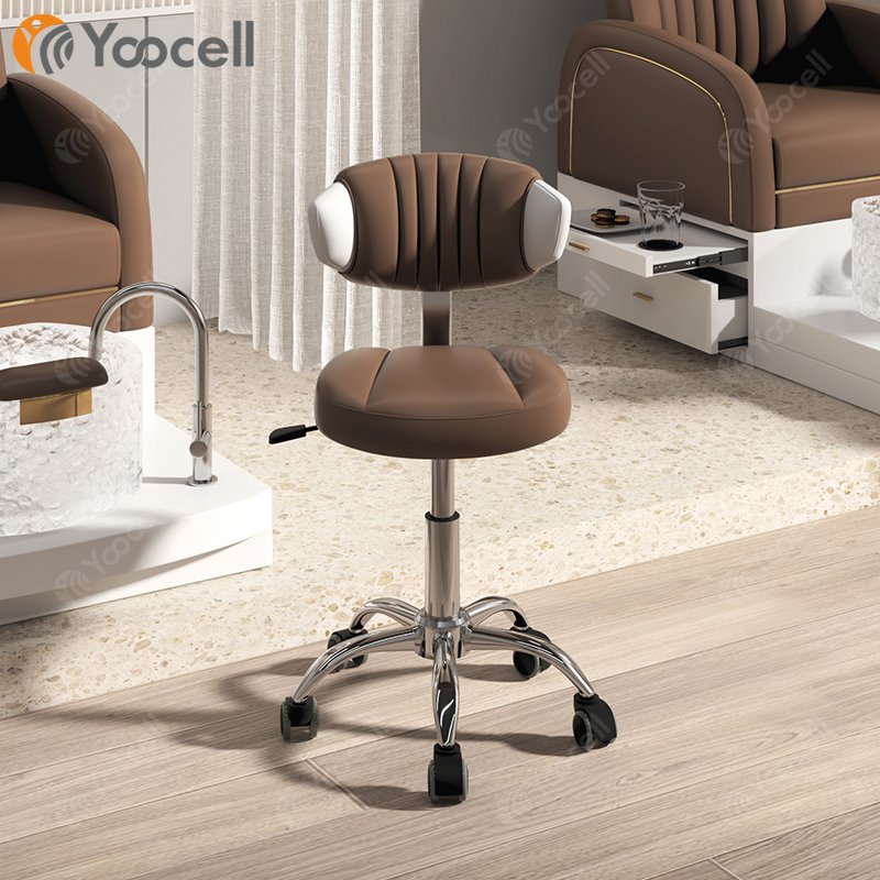 Yoocell new saddle doctor dentist salon stool high density foam barber chair office chair nail salon pedicure stool