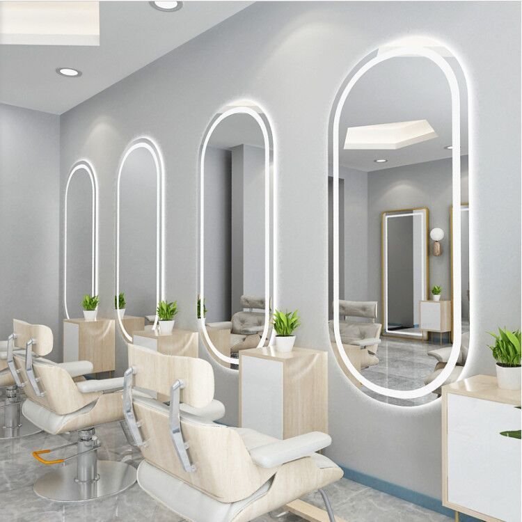 Hot Sale Frameless Cloud Shaped Intelligent LED Mirror Morden Customized Size Smart Touch Switch Anti Blackening Mirror