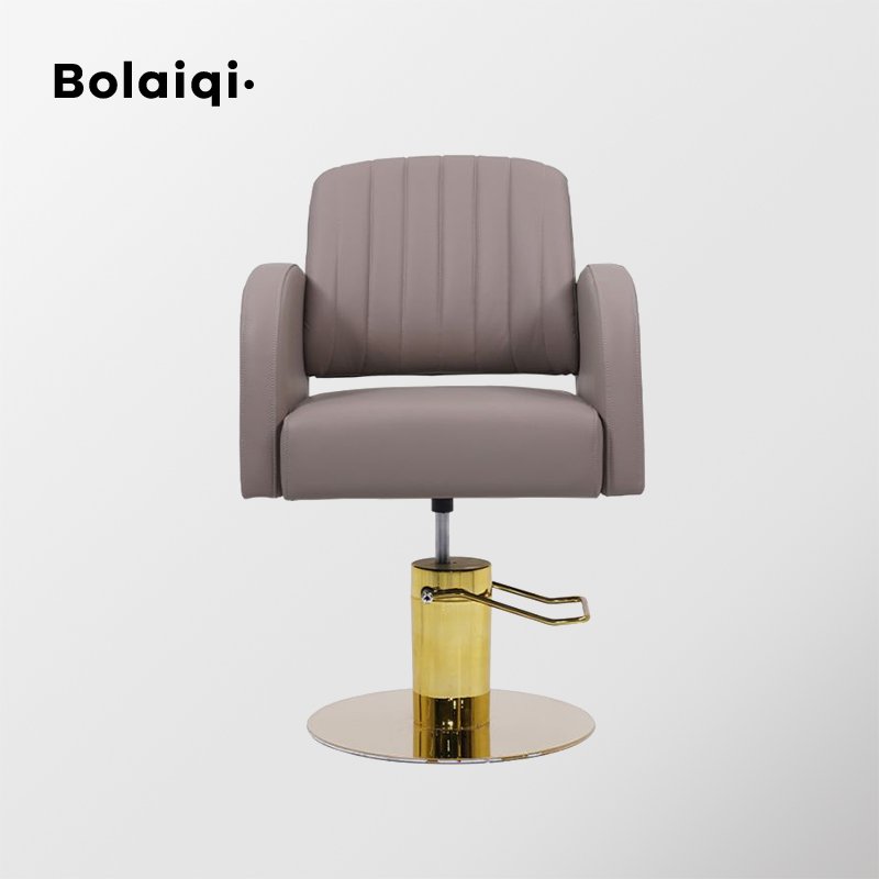 BOLAIQI New Comfortable Salon Chair Hair Grey Salon Furniture Set Salon Barber Chair
