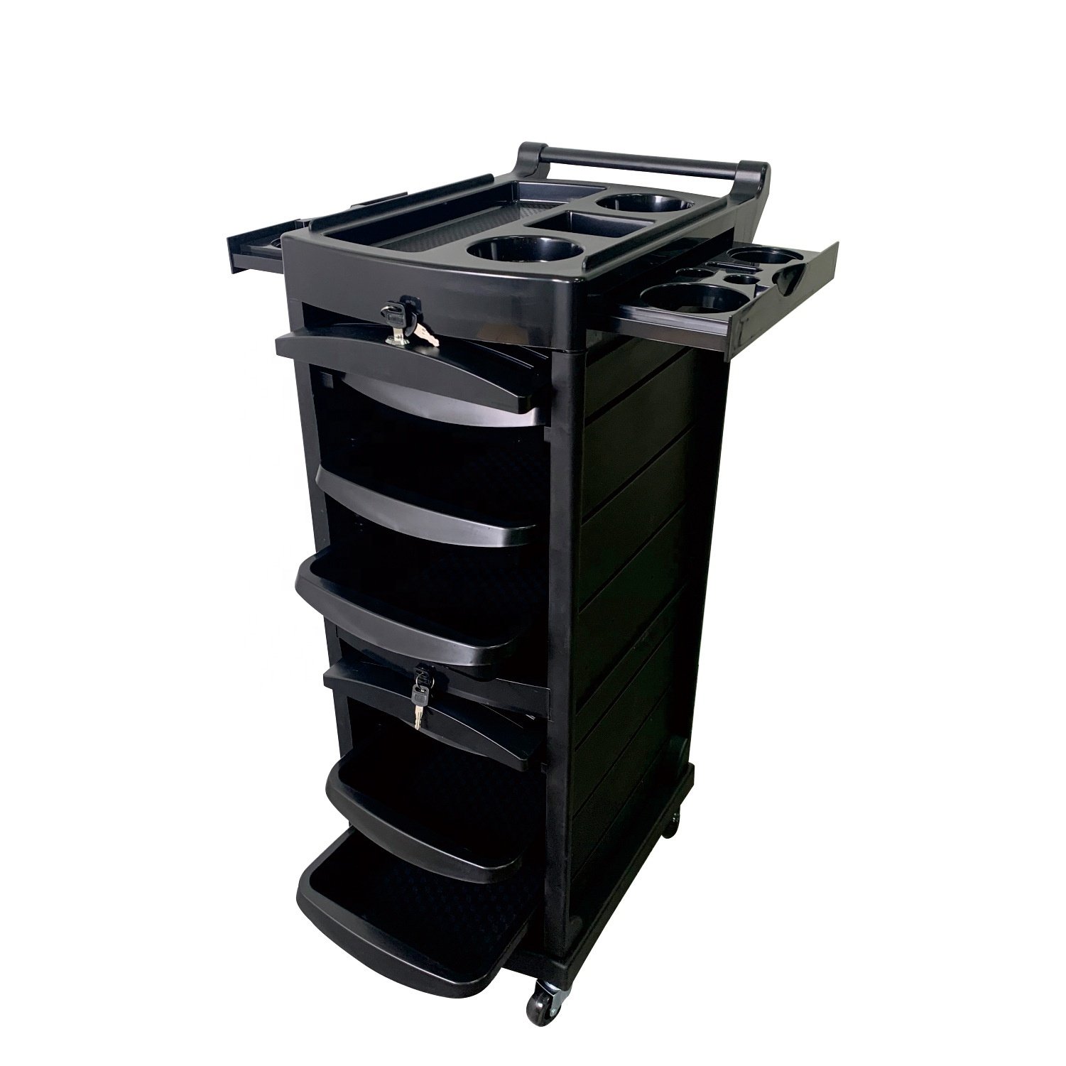 Barbershop beauty salon trolley Simple storage racks can be moved multi-layer salon tool cart