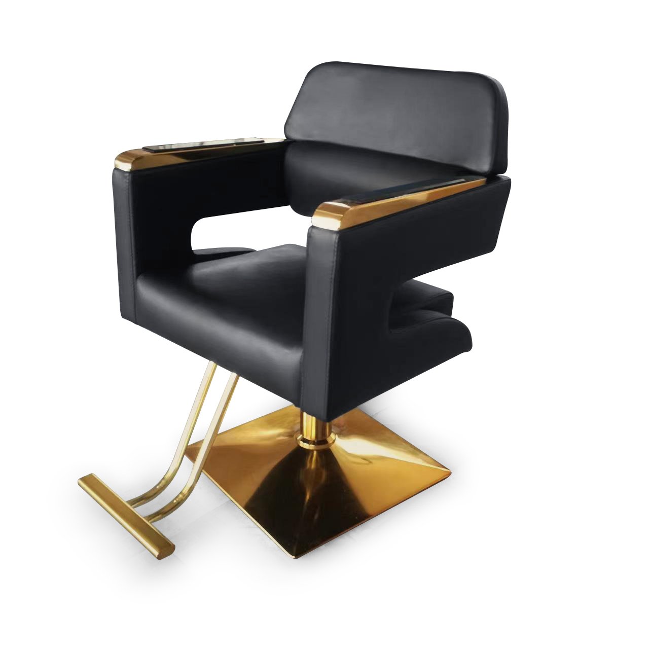 Yimmi Beauty Salon Furniture Hair Salon Chair Modern 360 Degree Rotation Barber Chair