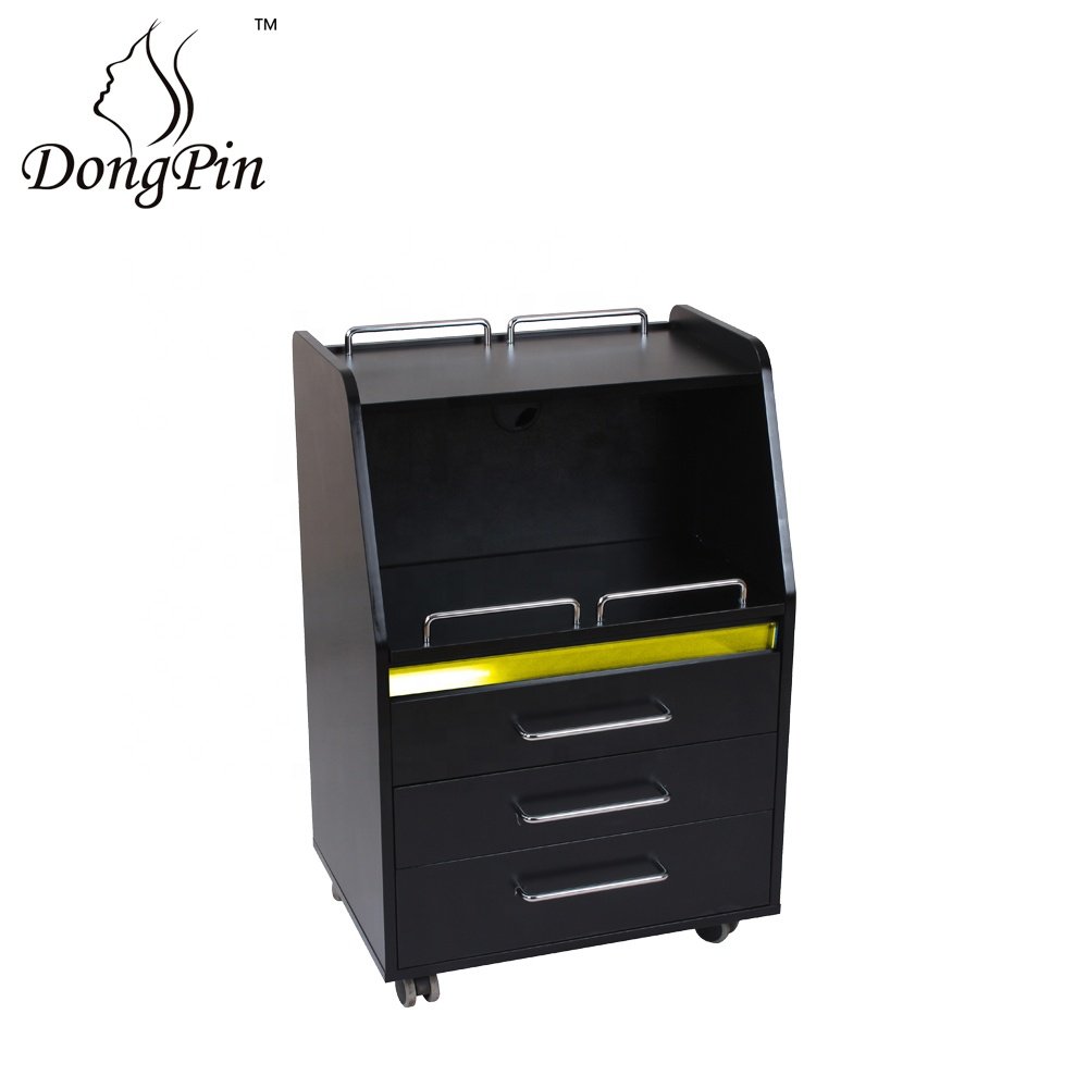 Hospital UVC trolley beauty salon storage cart hairdressing rolling trolley cart