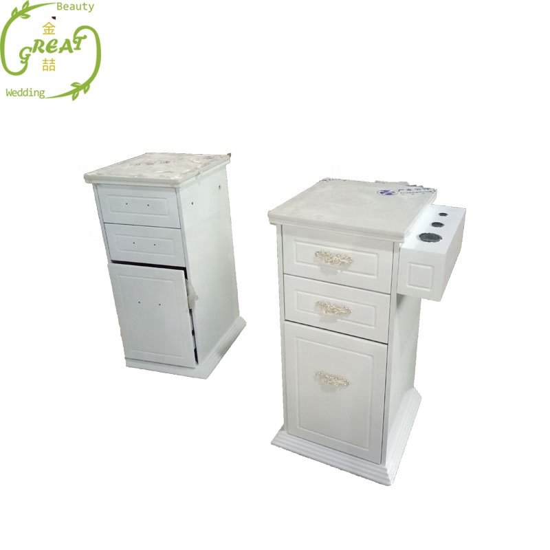 Great Foshan Factory White Modern Cheap Hair Salon Trolley For Sale
