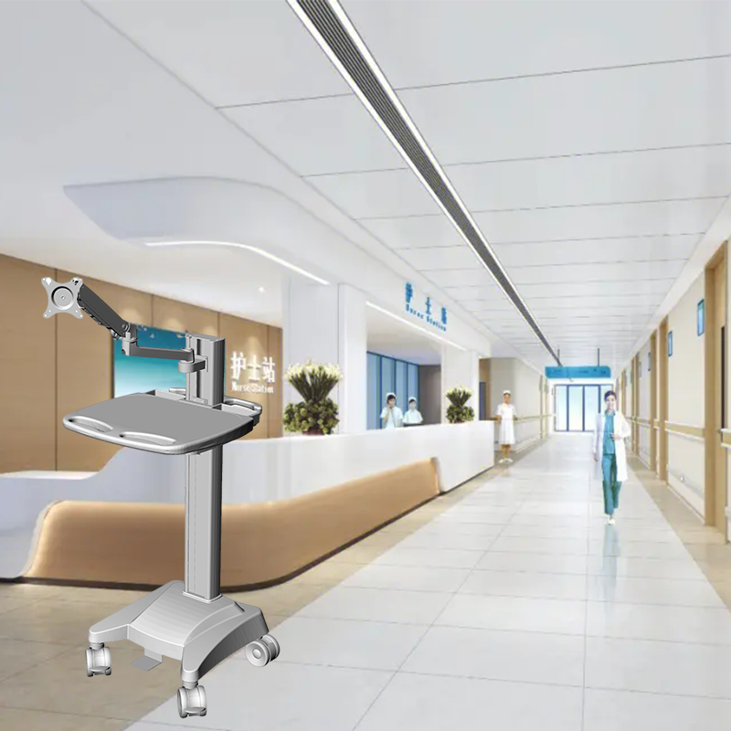 Medical equipment wheeled computer cart multi-functional equipment cart