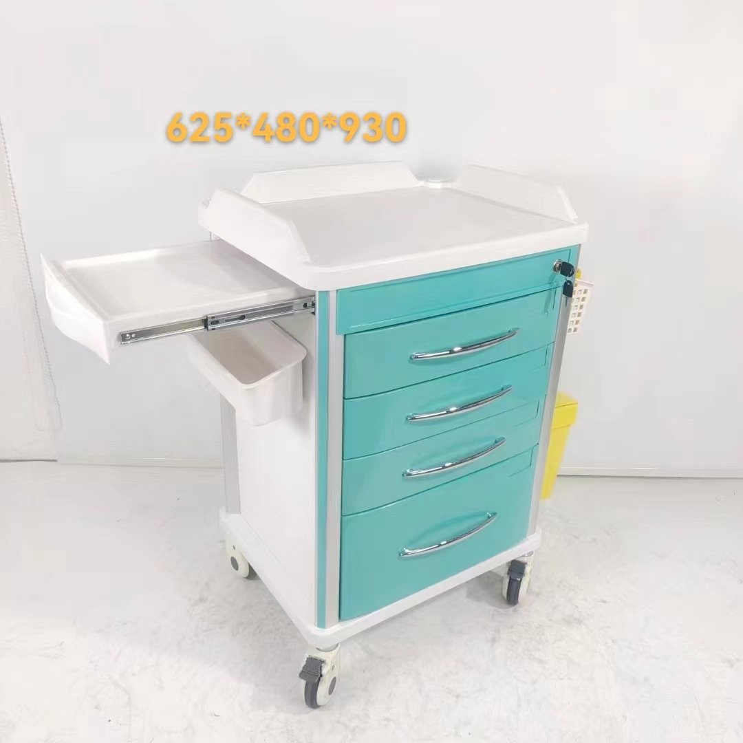 Wholesale Abs Plastic Hospital Heavy Duty Automated Medication Dispensing Cart Trolley With Lock Box