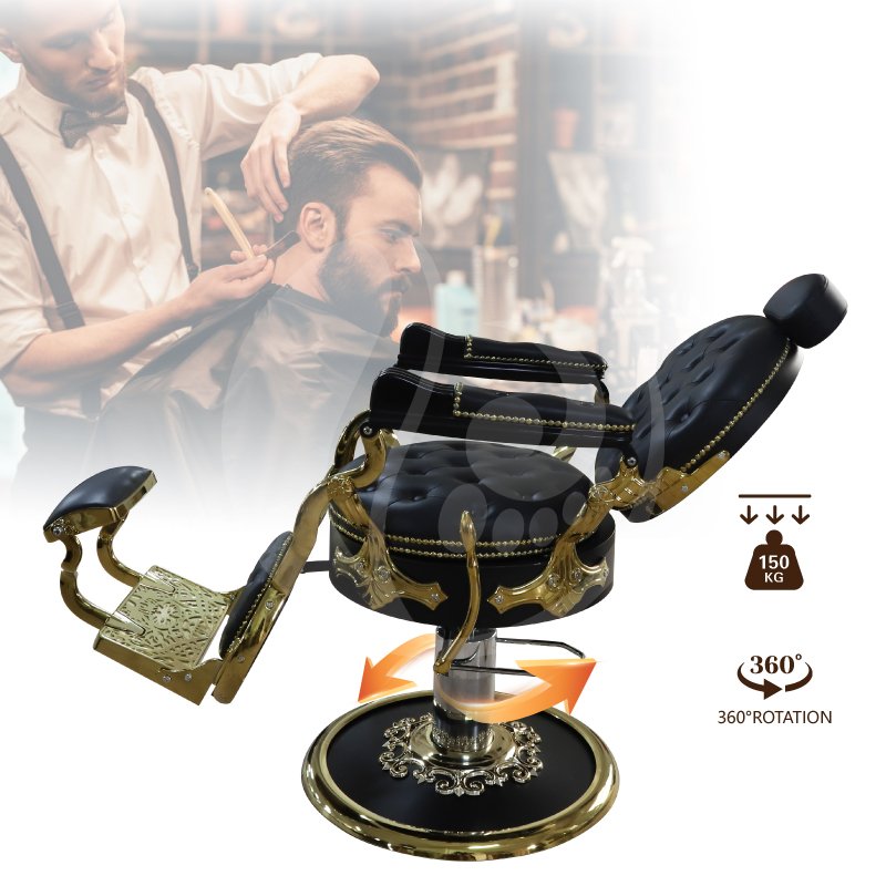Multi functional adjustable heavy duty reclining hydraulic barber chair beauty salon hairdressing chair for barbershop