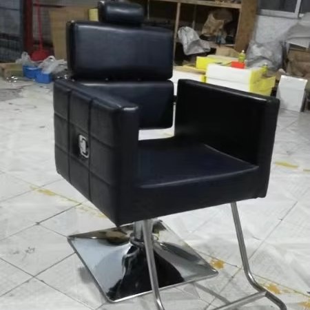 Modern minimalist salon shop black barber chair salon furniture