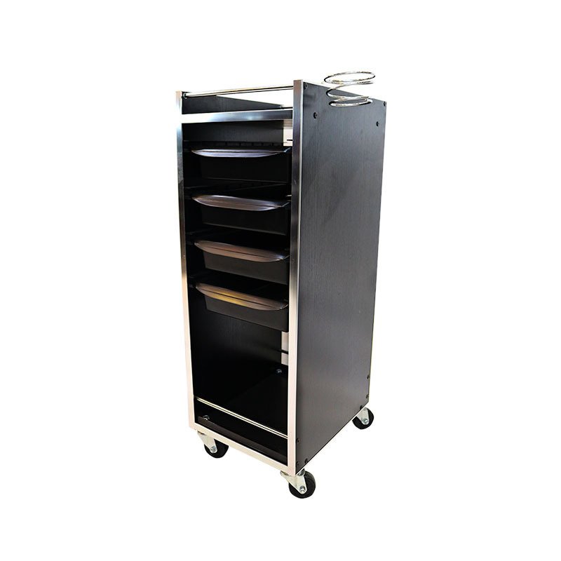 Wholesale White 5 Tier Salon Trolley Cart Stylists Real Personal Assistant Black Deluxe plastic beauty salon trolley