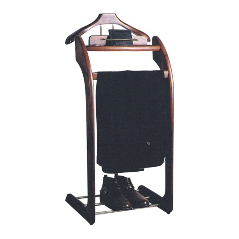 Hotel Solid Wood Valet Stand With Practical Design