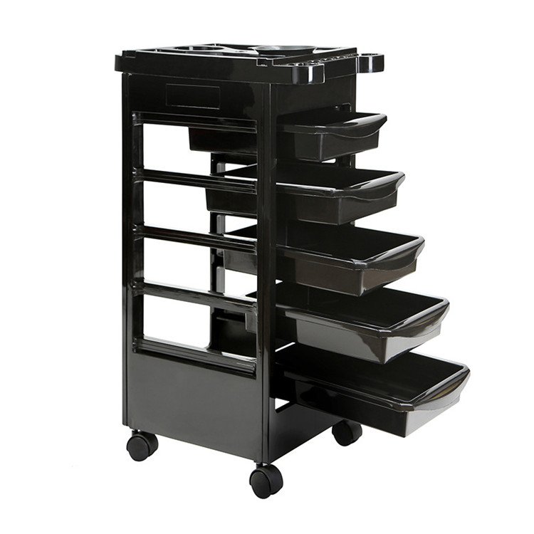 Hot Selling New Hair Salon Trolley Cart Drawers Beauty Equipment Trolley Multi-layer Hairdressing Tool Cart