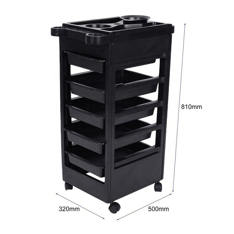 Hot Selling New Hair Salon Trolley Cart Drawers Beauty Equipment Trolley Multi-layer Hairdressing Tool Cart