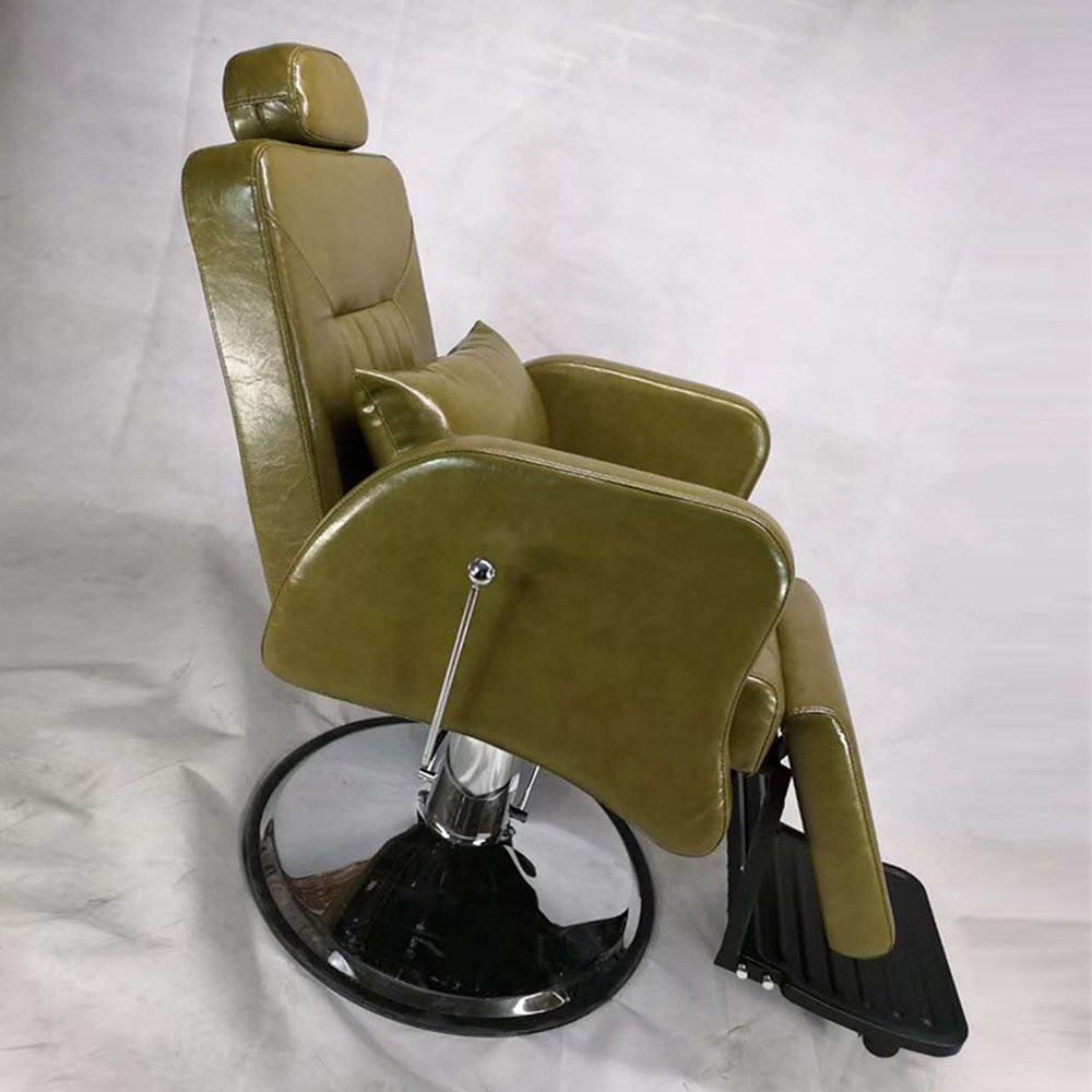 Luxury Salon Chair with Recline Function, Hydraulic Lift and Swivel Base