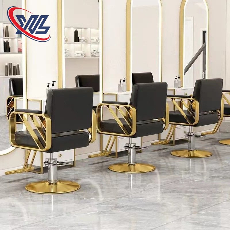Simple barber chair Hair chair hair salon can be raised and turned
