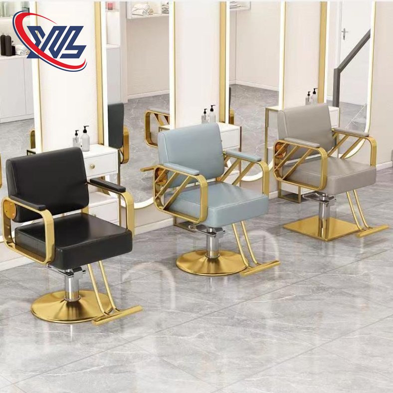 Simple barber chair Hair chair hair salon can be raised and turned
