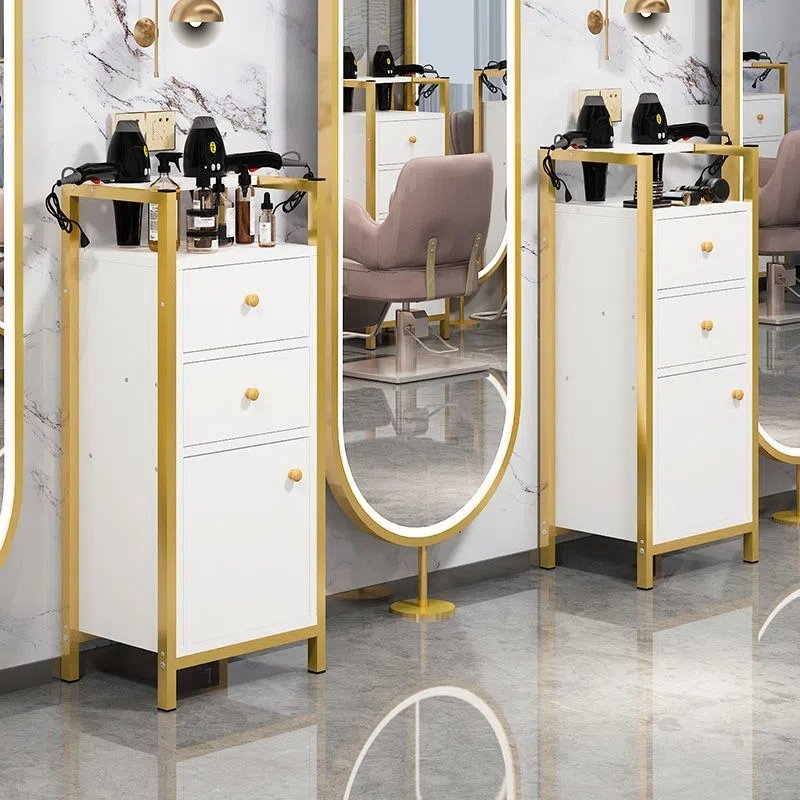 Barber furniture Hair Salon Trolley beauty Cabinet salon trolley multi-functional shelving tool cabinet salon stations