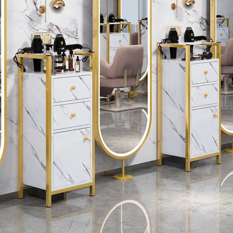 Barber furniture Hair Salon Trolley beauty Cabinet salon trolley multi-functional shelving tool cabinet salon stations