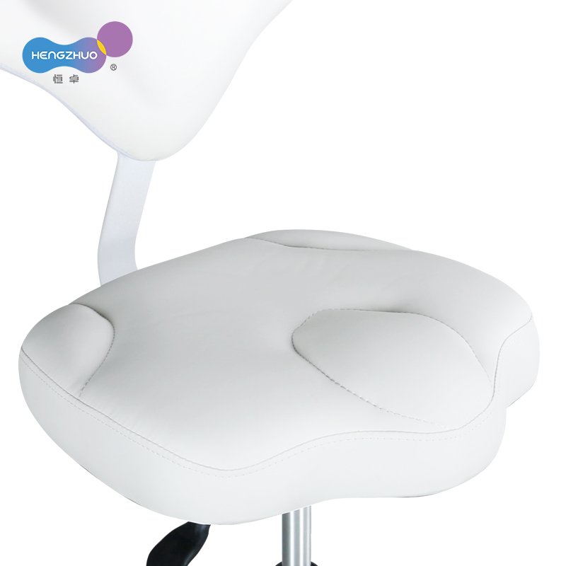 Professional Beauty Adjustable Rolling Saddle Nail Chair Salon Stool Chairs With Wheels