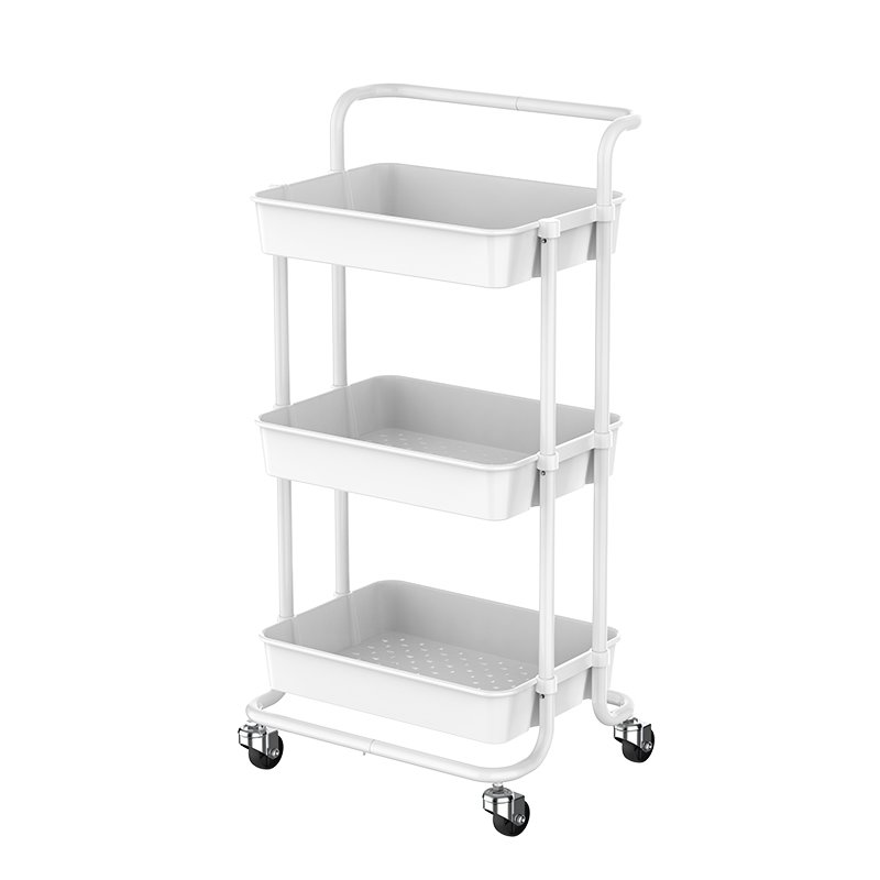 Multiple Scenario Use Makeup Organization Utility Cart 3 Tier Salon Rolling Craft Storage Trolley For Wholesales