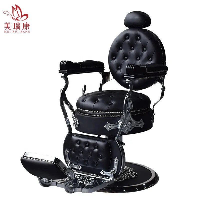 Vintage men's greasy hair salon Barber chair Hair salon can put upside down shaving salon hair cut