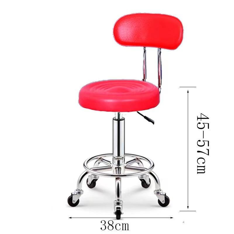 Wholesale Salon Furniture Foot Spa Pedicure Technician Chair Barber Salon Roll Esthetician Stool Swivel Chair