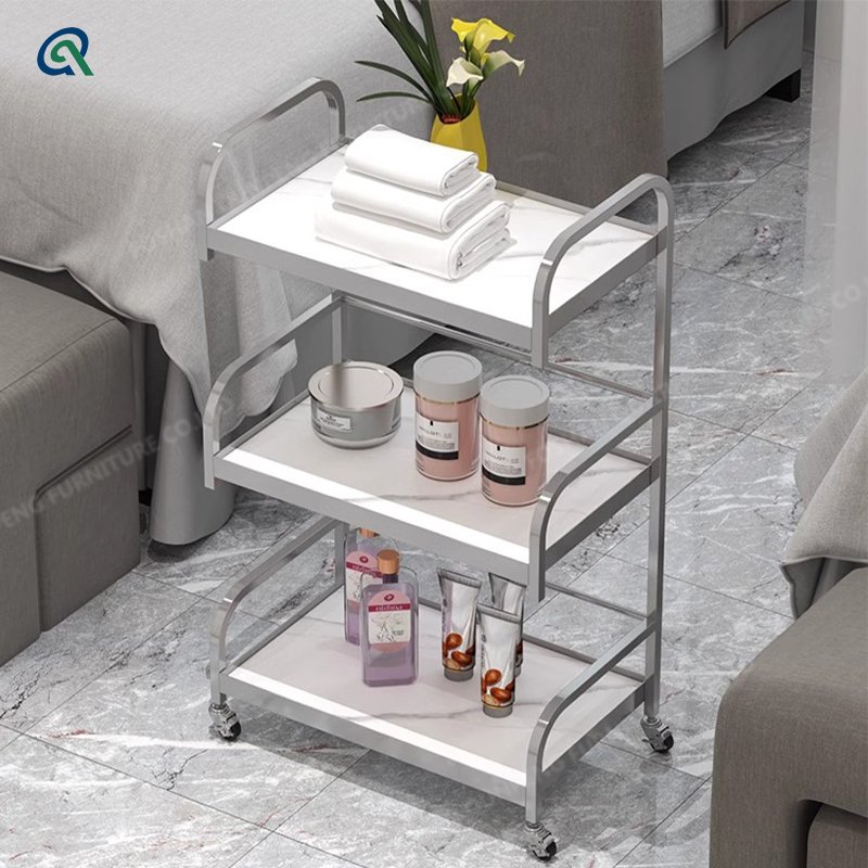 Qunpeng Beauty Foot Bath Storage Tool High-grade Beauty Trolley Nail Care Equipment Shelf