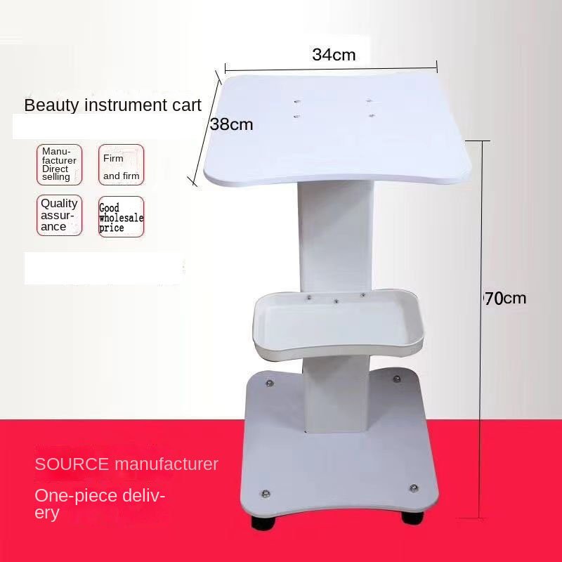 Portable Commercial Furniture 4-wheel Mobile Beauty Machine Salon Trolley Cart