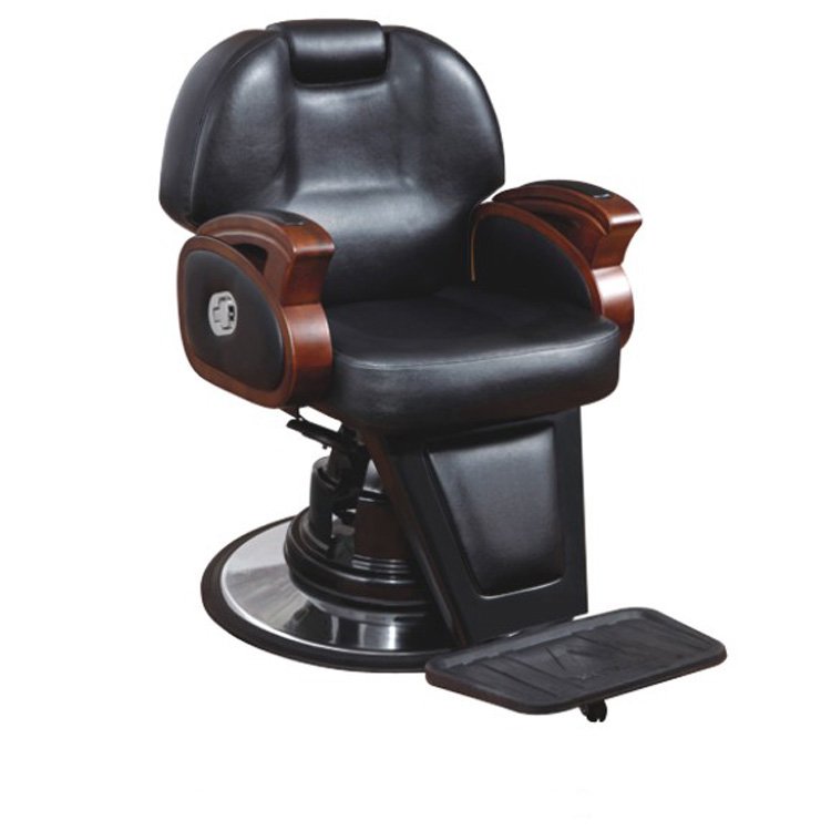 Hydraulic Barber Chair Styling Salon Work Station Chair Black and red