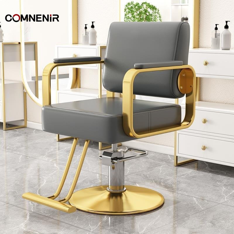 Custom Antique Black Vintage Heavy-Duty Barber Chair Cheap Hairdressing Furniture for Hair Salon