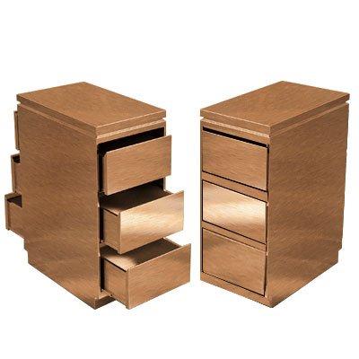 Double sided three draw stainless steel production hair salon tool cabinet color selection