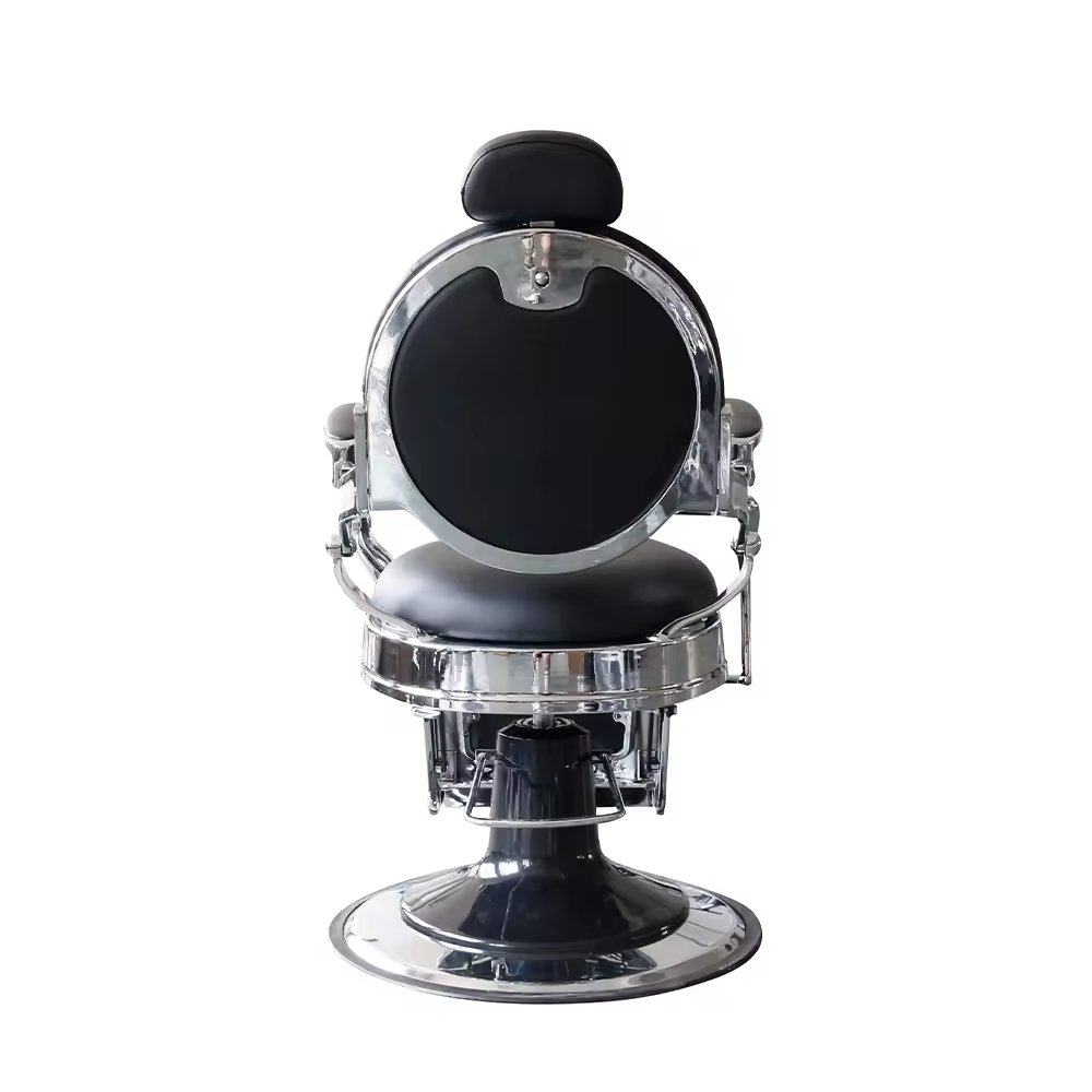 High-end oil head chair, men's hair cutting and face shaving instrument, leather barber chair, multifunctional men barber chair