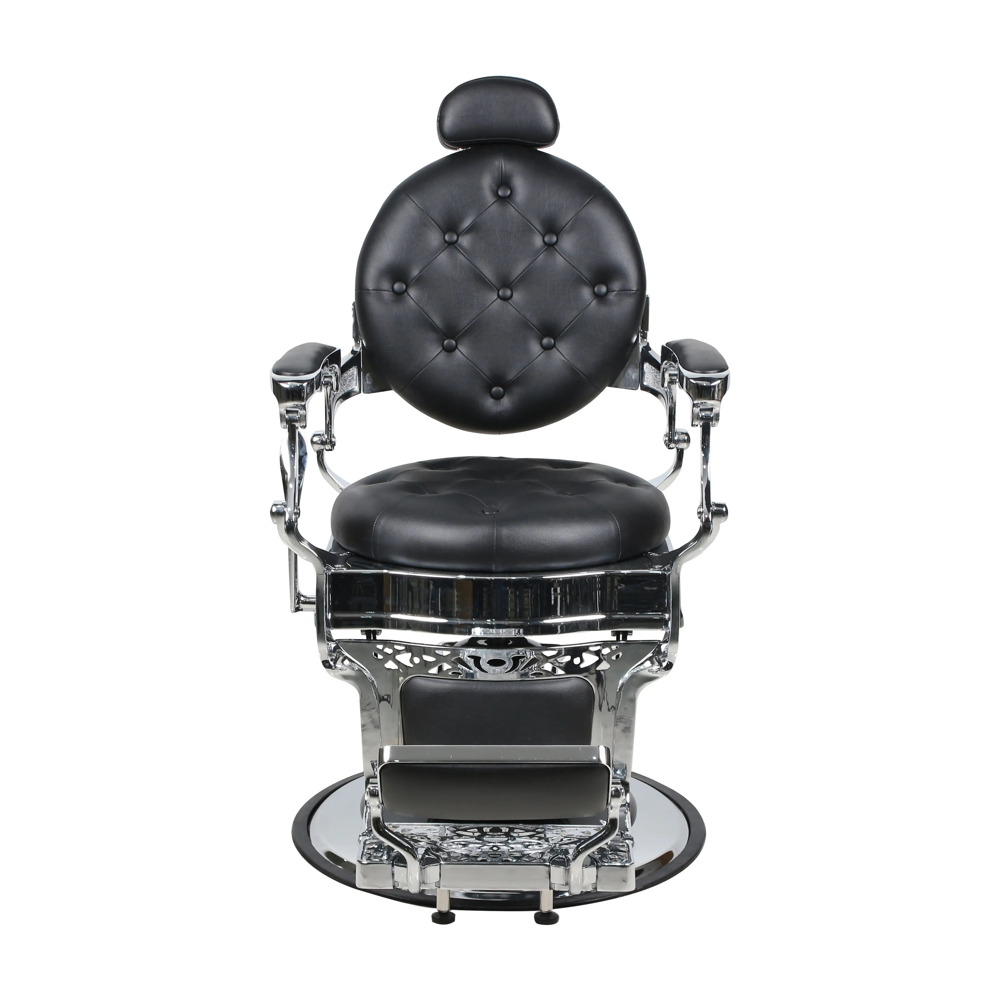 High-end oil head chair, men's hair cutting and face shaving instrument, leather barber chair, multifunctional men barber chair
