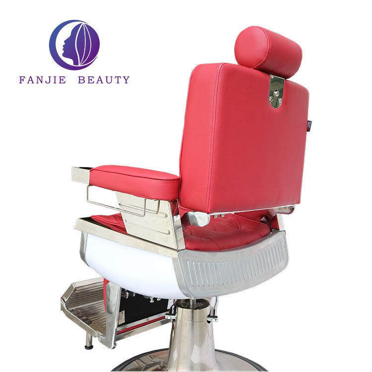 Hot Sale Salon Furniture Luxury Heavy Duty Hair Salon Chair Red Vintage Classic Barber Chair
