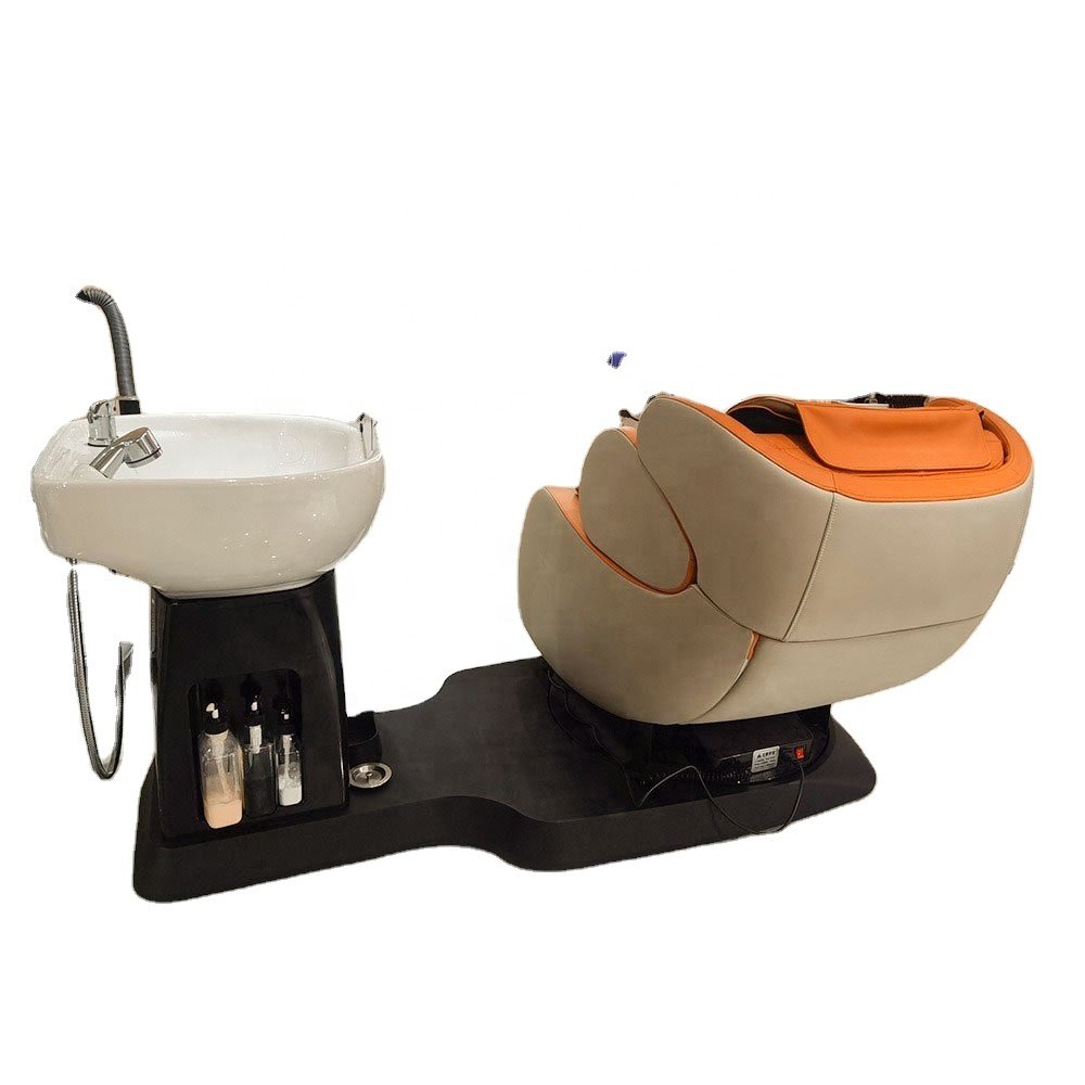 High Quality Guangdong Barber Chair Electric Barber Chair With Massage Salon Shampoo chair