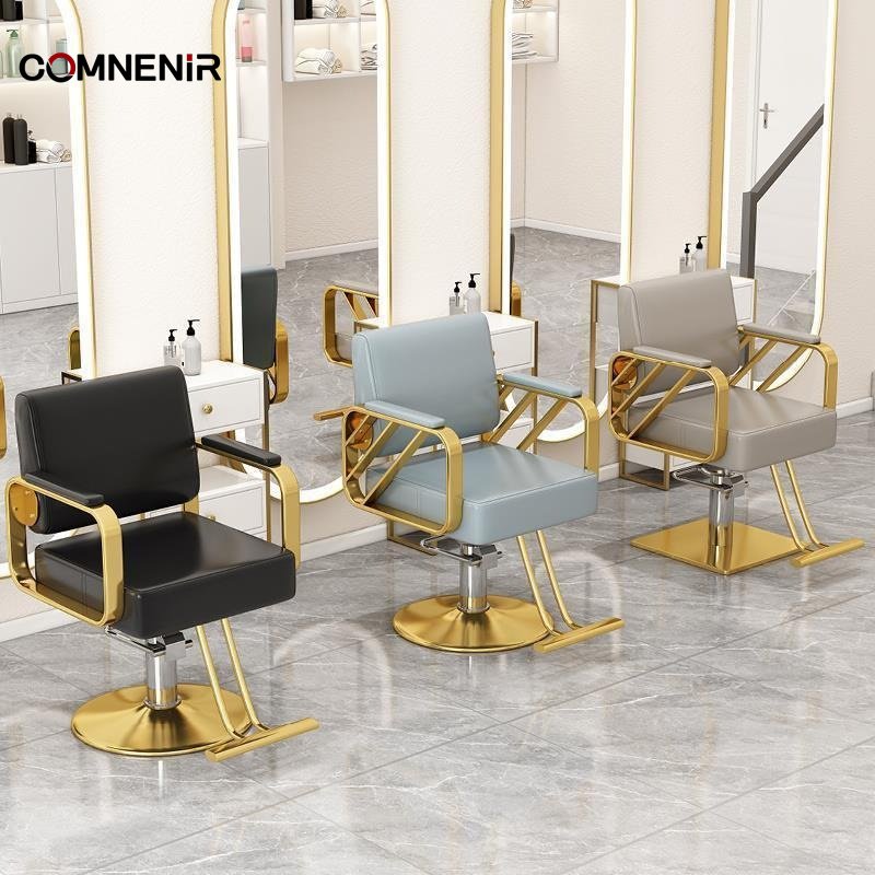 Custom Antique Black Vintage Heavy-Duty Barber Chair Cheap Hairdressing Furniture for Hair Cutting Hair Salon Equipment