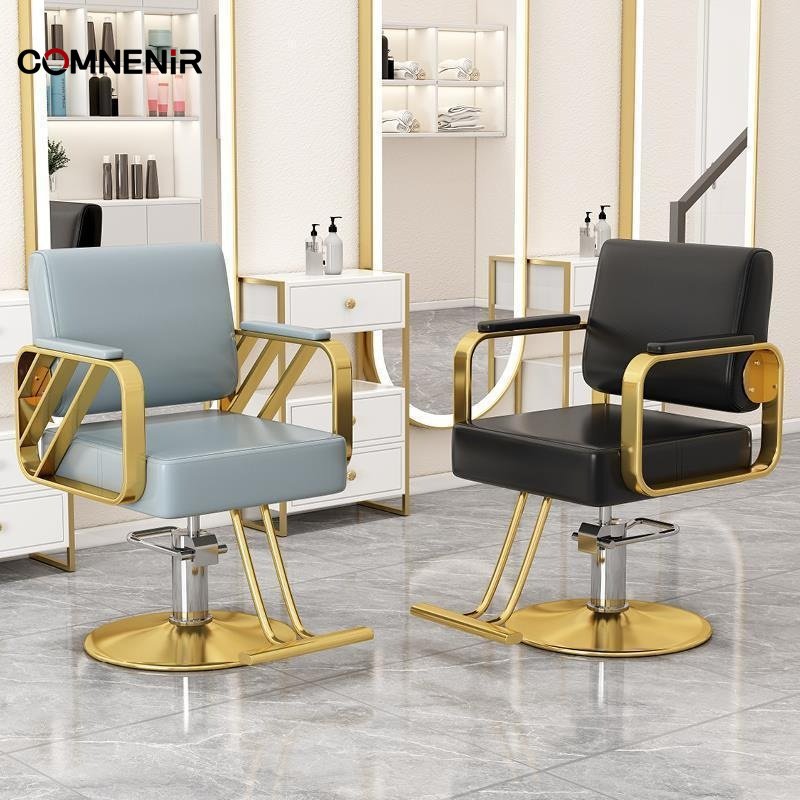 Custom Antique Black Vintage Heavy-Duty Barber Chair Cheap Hairdressing Furniture for Hair Cutting Hair Salon Equipment