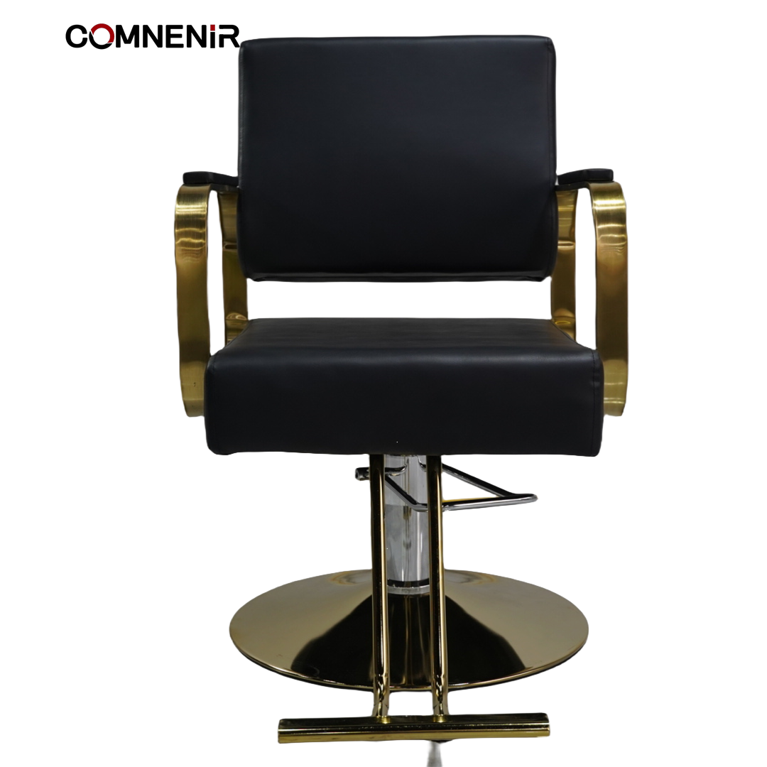 Custom Antique Black Vintage Heavy-Duty Barber Chair Cheap Hairdressing Furniture for Hair Cutting Hair Salon Equipment
