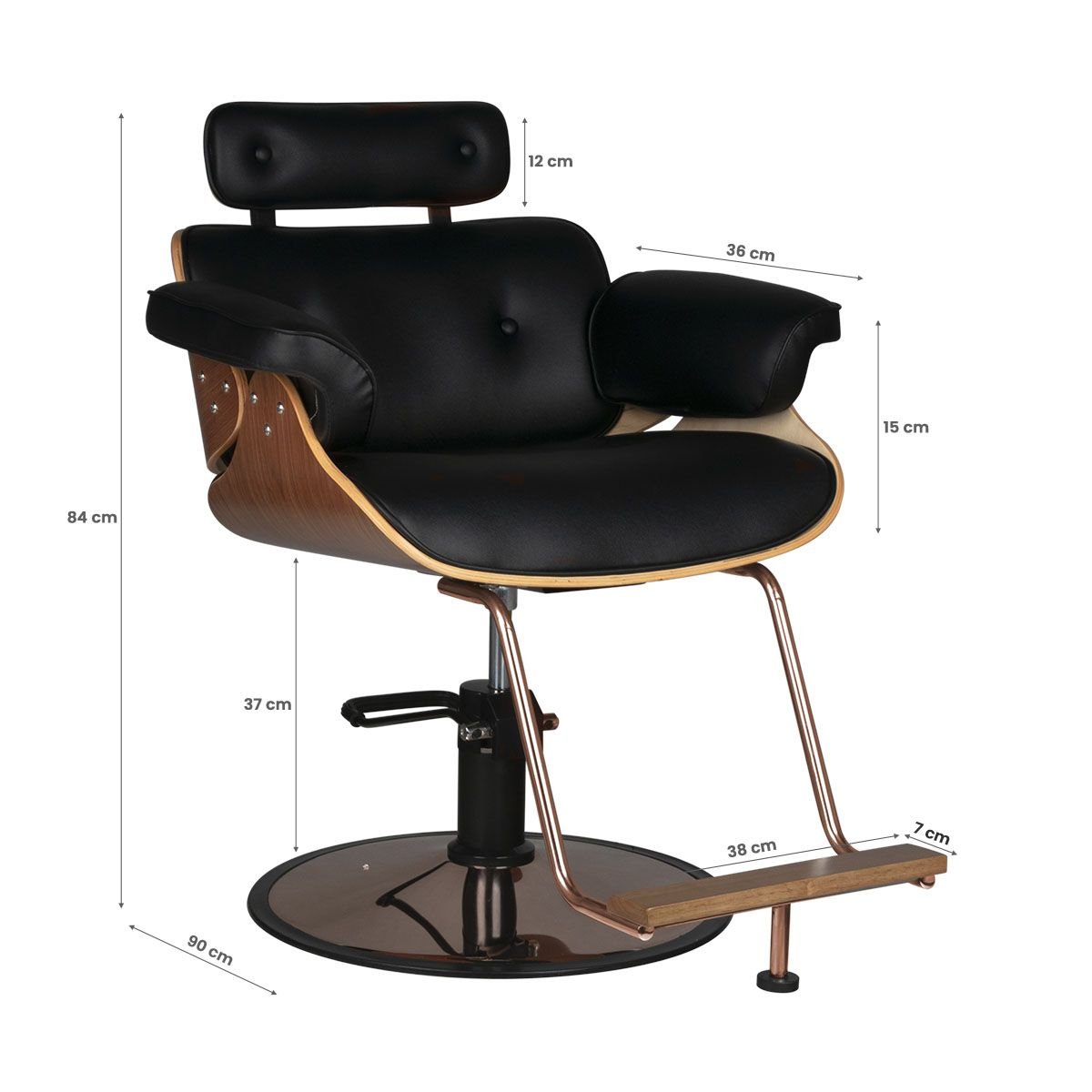 American style Wooden hair barber chair leather Salon sejour modern equipment furniture set for sale