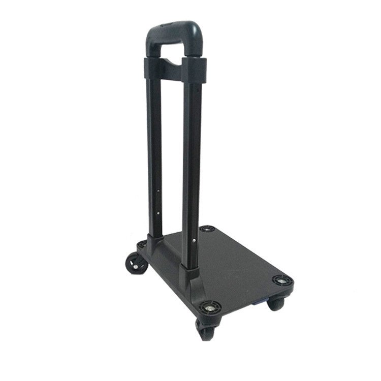 Portable Four-Wheel Aluminium Alloy Telescopic Folding Luggage Cart Handle Shopping Trolley with Foldable Design